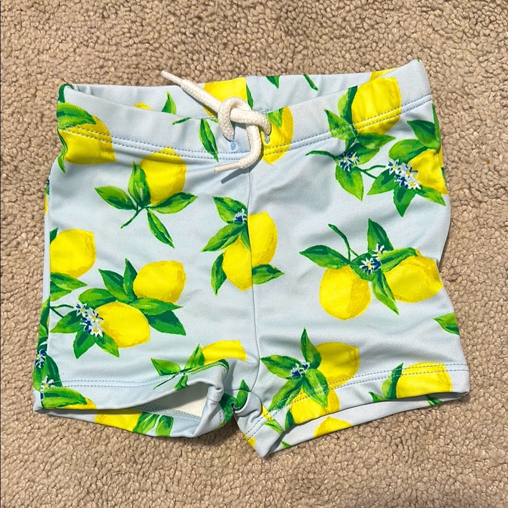 Lemon Print Swim Shorts
